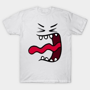 Funny Cartoon Face Angry T-Shirt